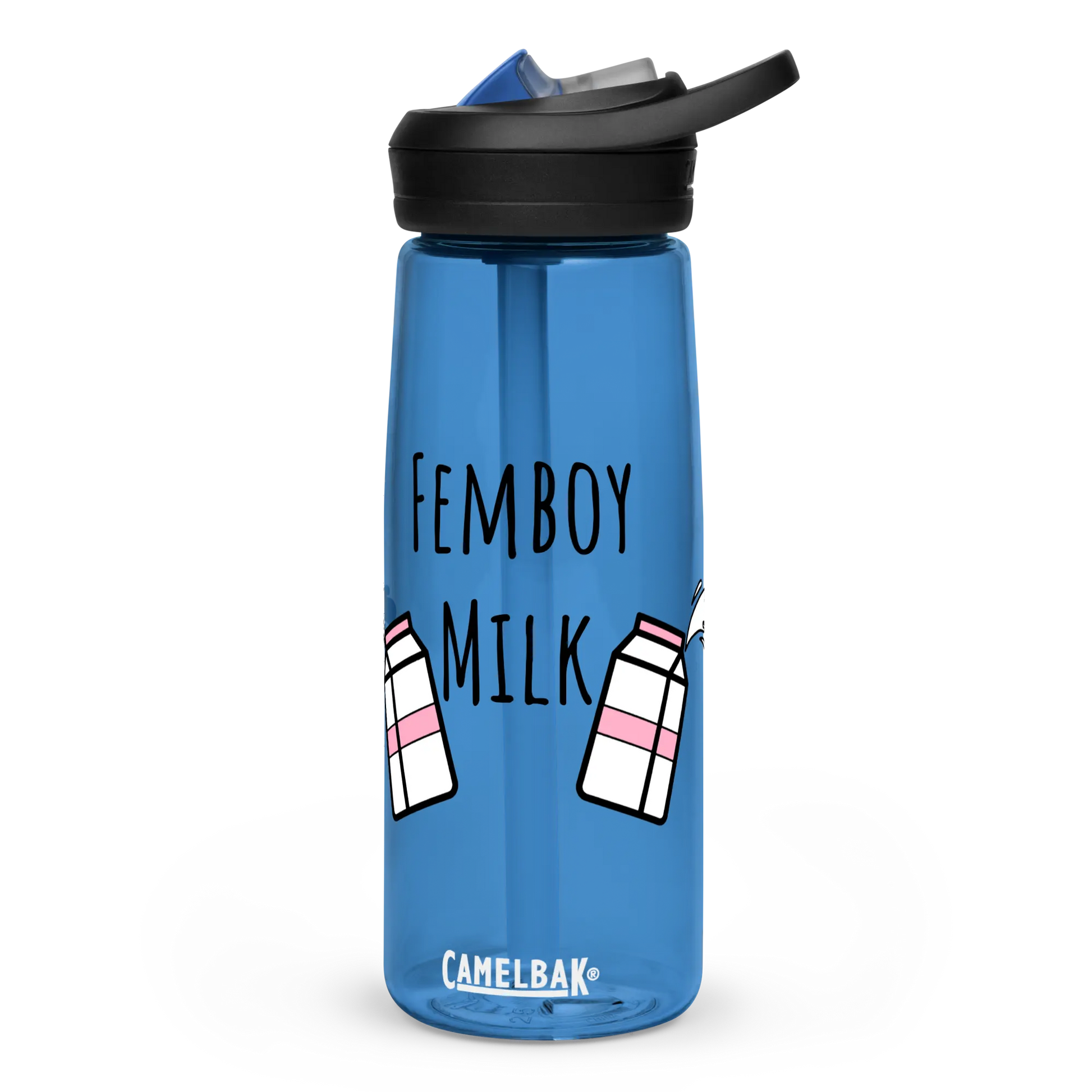 Drinkware: "Femboy Milk" Bottle - Image #1