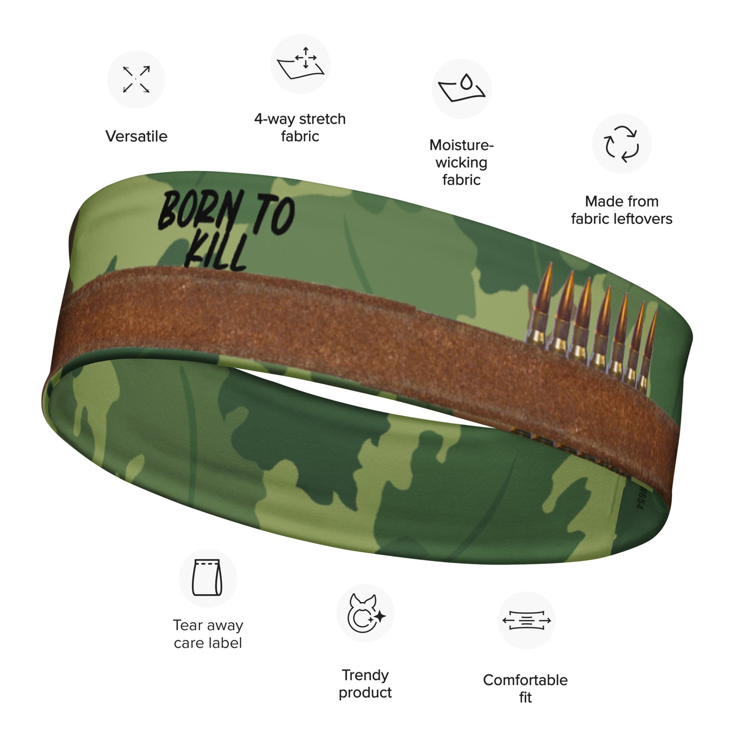 Headwear: "Born To Kill" Headband