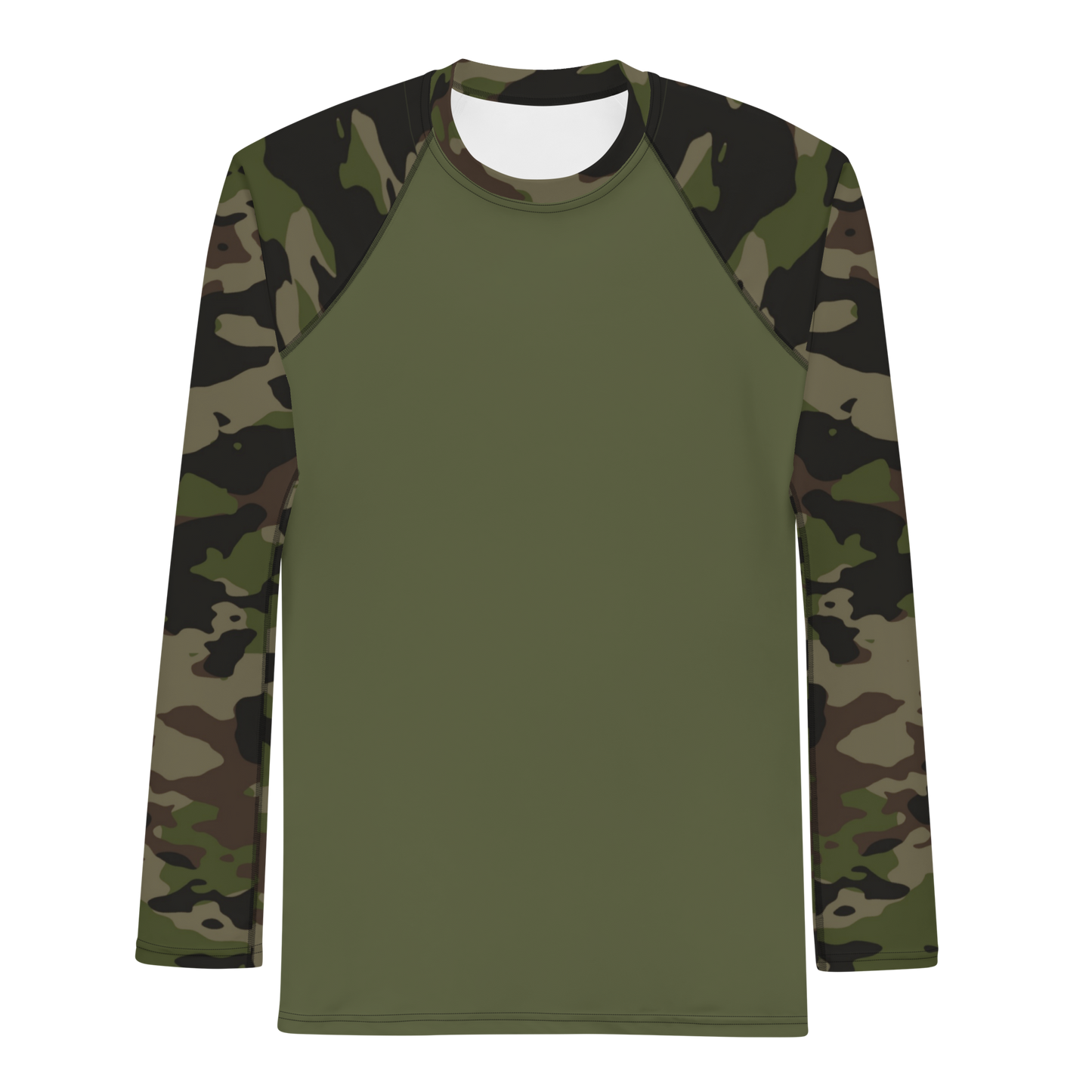 Men's Rashguard Top: Woodland Pattern