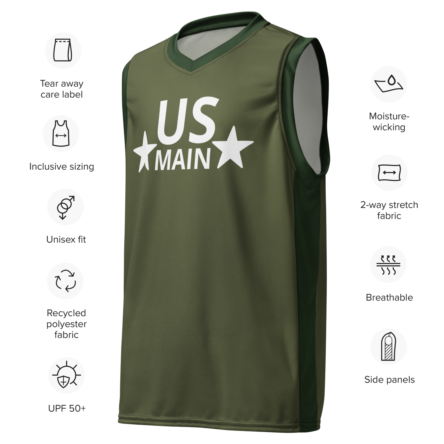 Unisex Jersey Top: US Main (War Thunder)