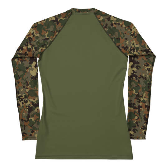 Women's Rashguard Top: Spectarn Pattern