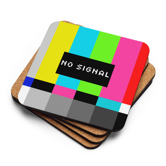 Homestuff: "No Signal" Cork Coaster