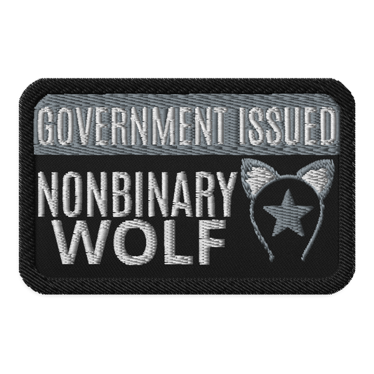 Identity Patches: G.I. Non-Binary Wolf