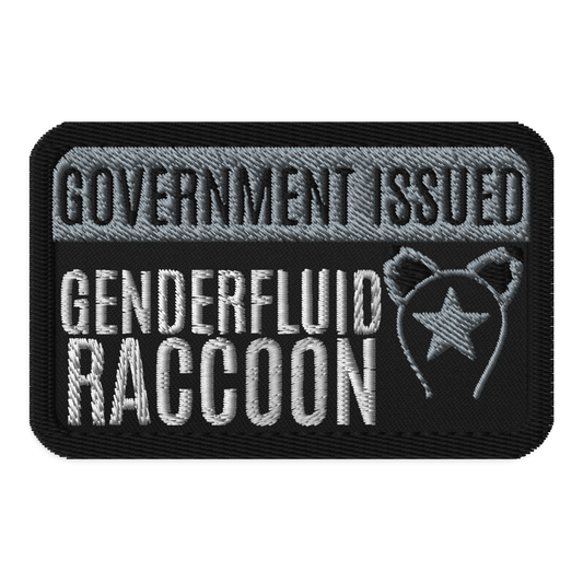 Identity Patches: G.I. Genderfluid Raccoon