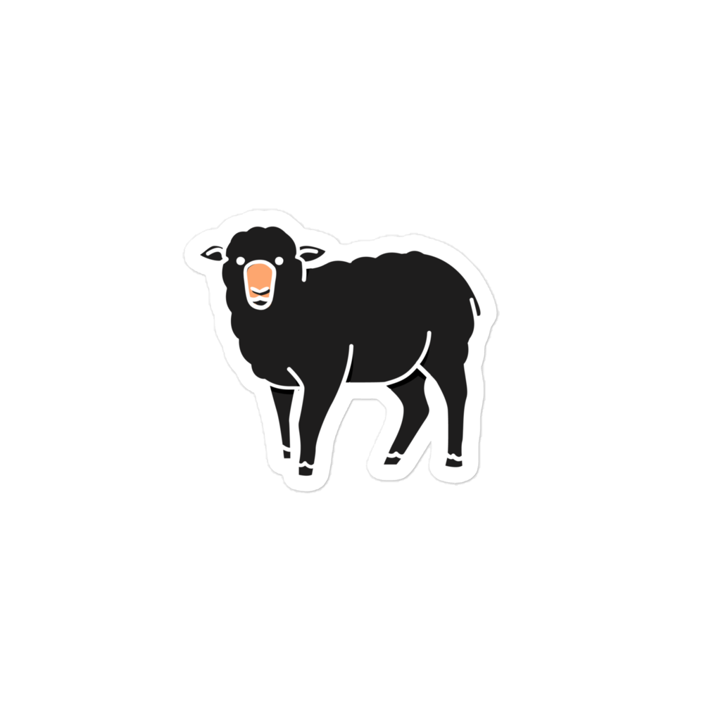 Creative Stickers: Black Sheep