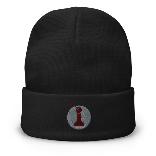 Headwear: "Red Pawn" Embroidered Beanie