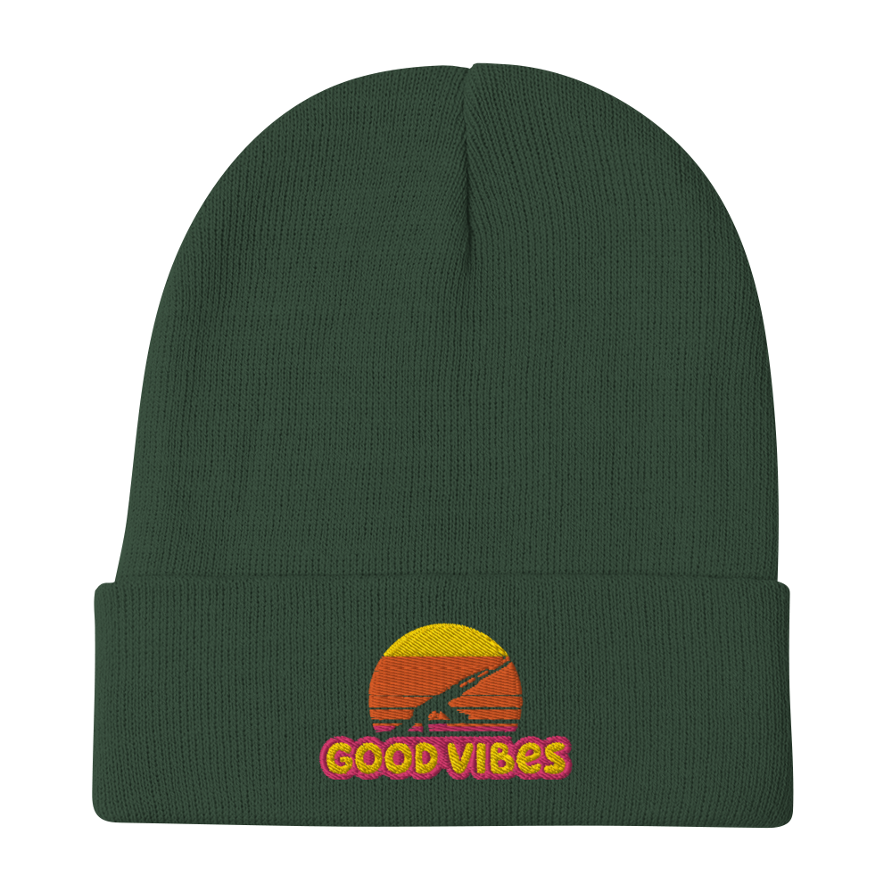 Headwear: "Good Vibes" Embroidered Beanie