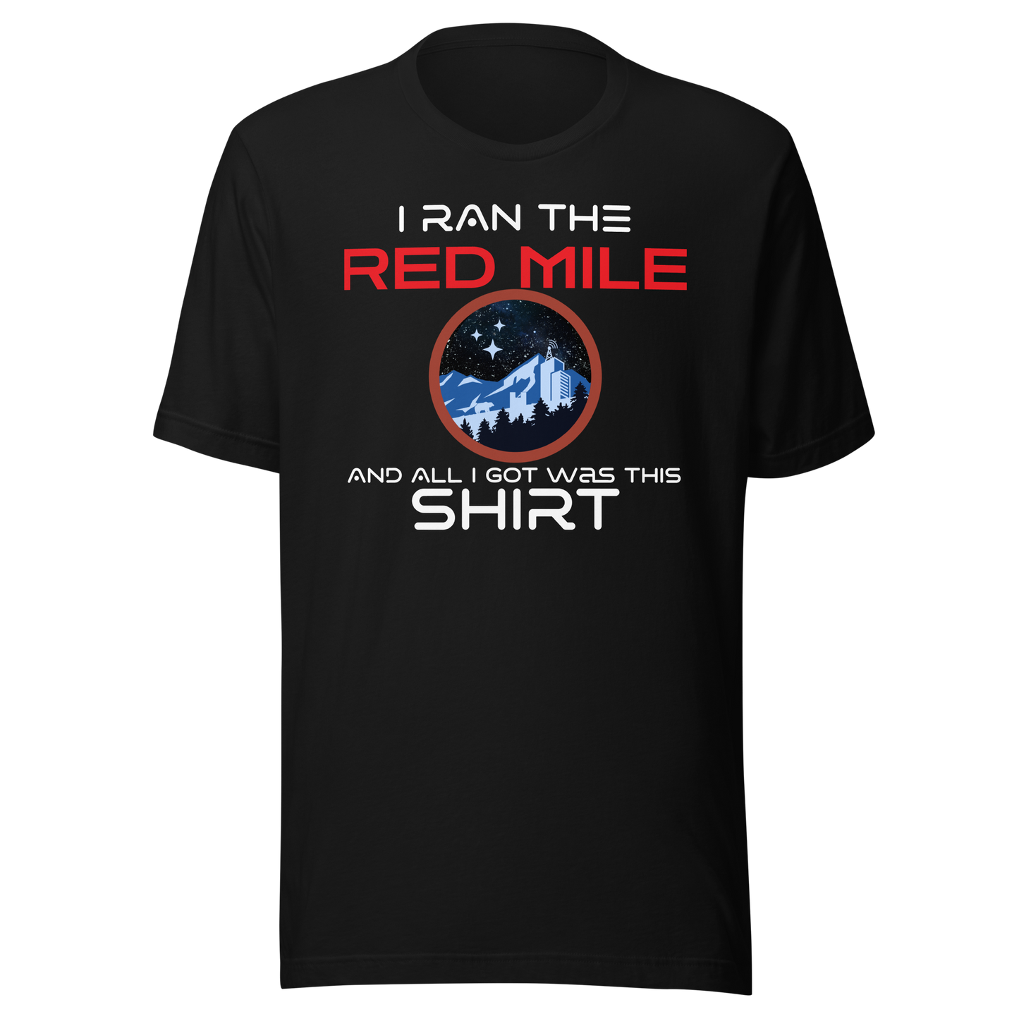 Unisex Short-Sleeve Top: Red Mile Winner