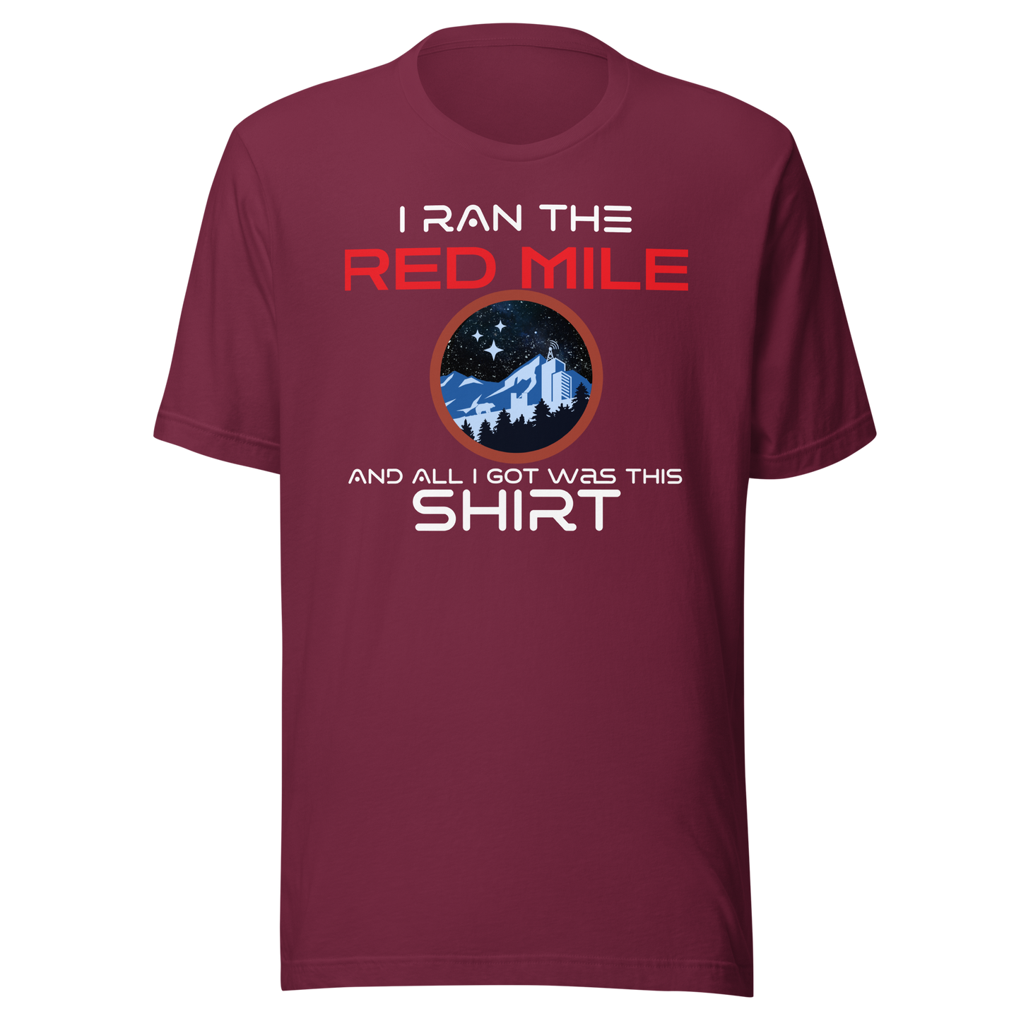 Unisex Short-Sleeve Top: Red Mile Winner