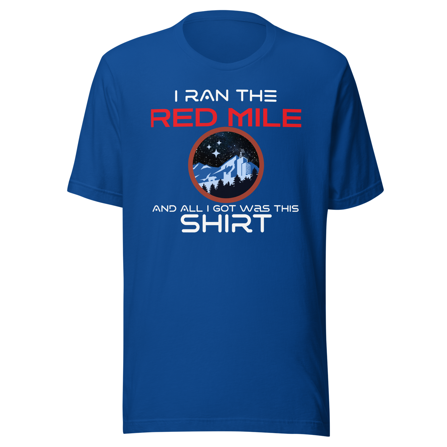 Unisex Short-Sleeve Top: Red Mile Winner