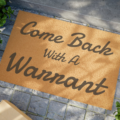 Homestuff: "Warrant" Doormat