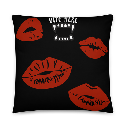 Homestuff: "Bite Here" Pillow
