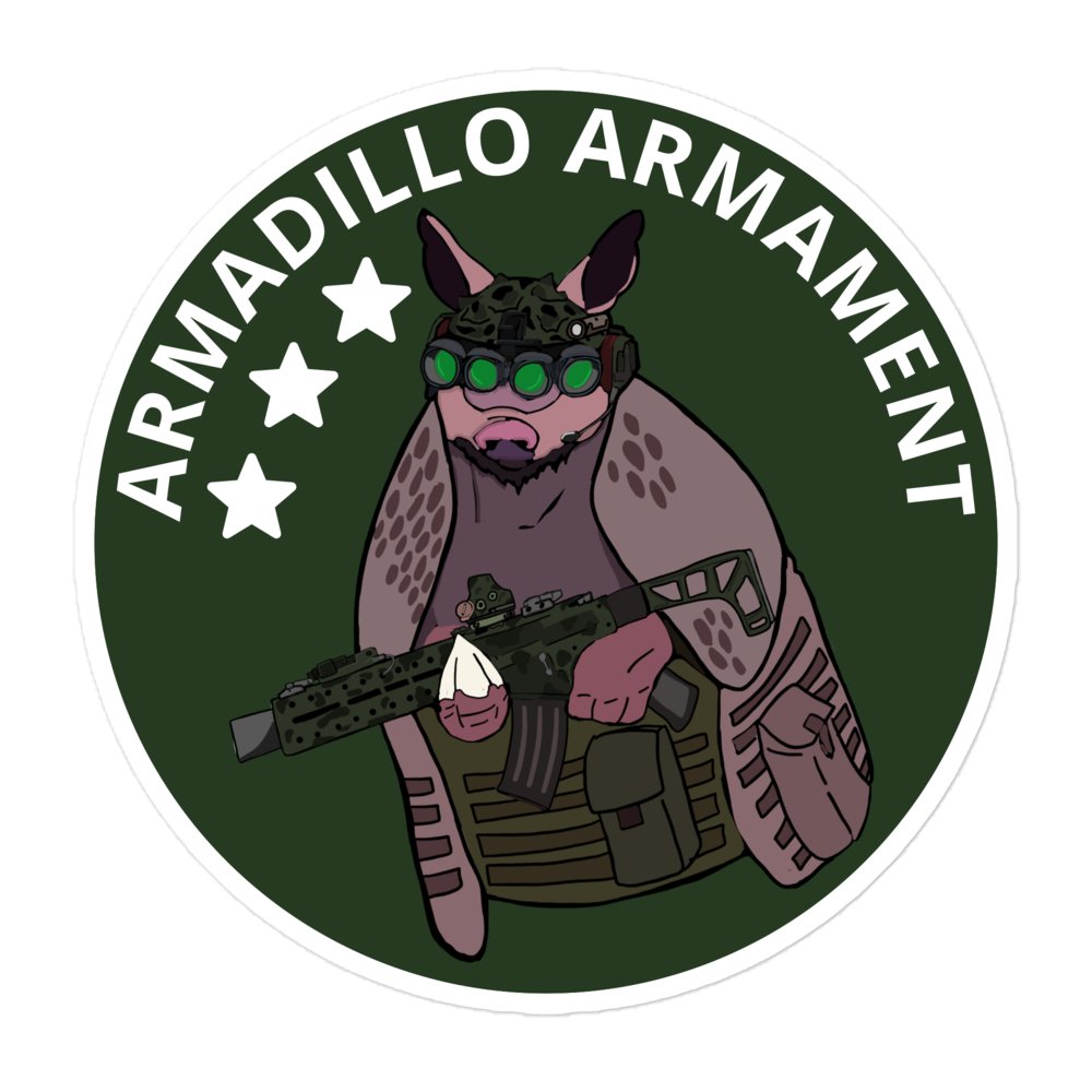 Armadillo Armament Sticker: Mordekai - Red Pawn Shop
