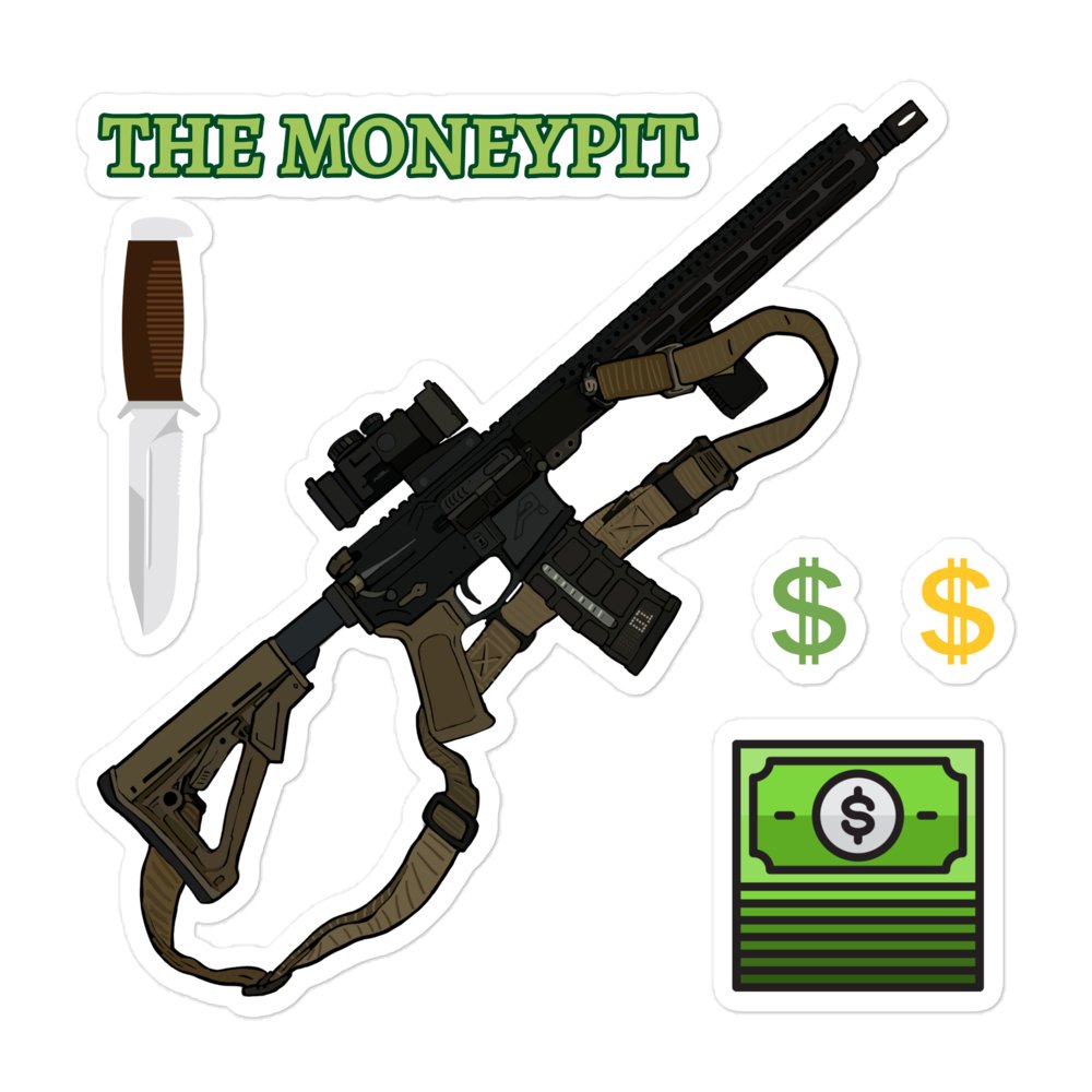 Armory Stickers: Aero Precision M4E1 "The Moneypit" - Red Pawn Shop