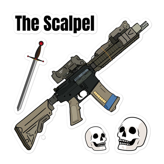 Armory Stickers: MK18 "The Scalpel" - Red Pawn Shop