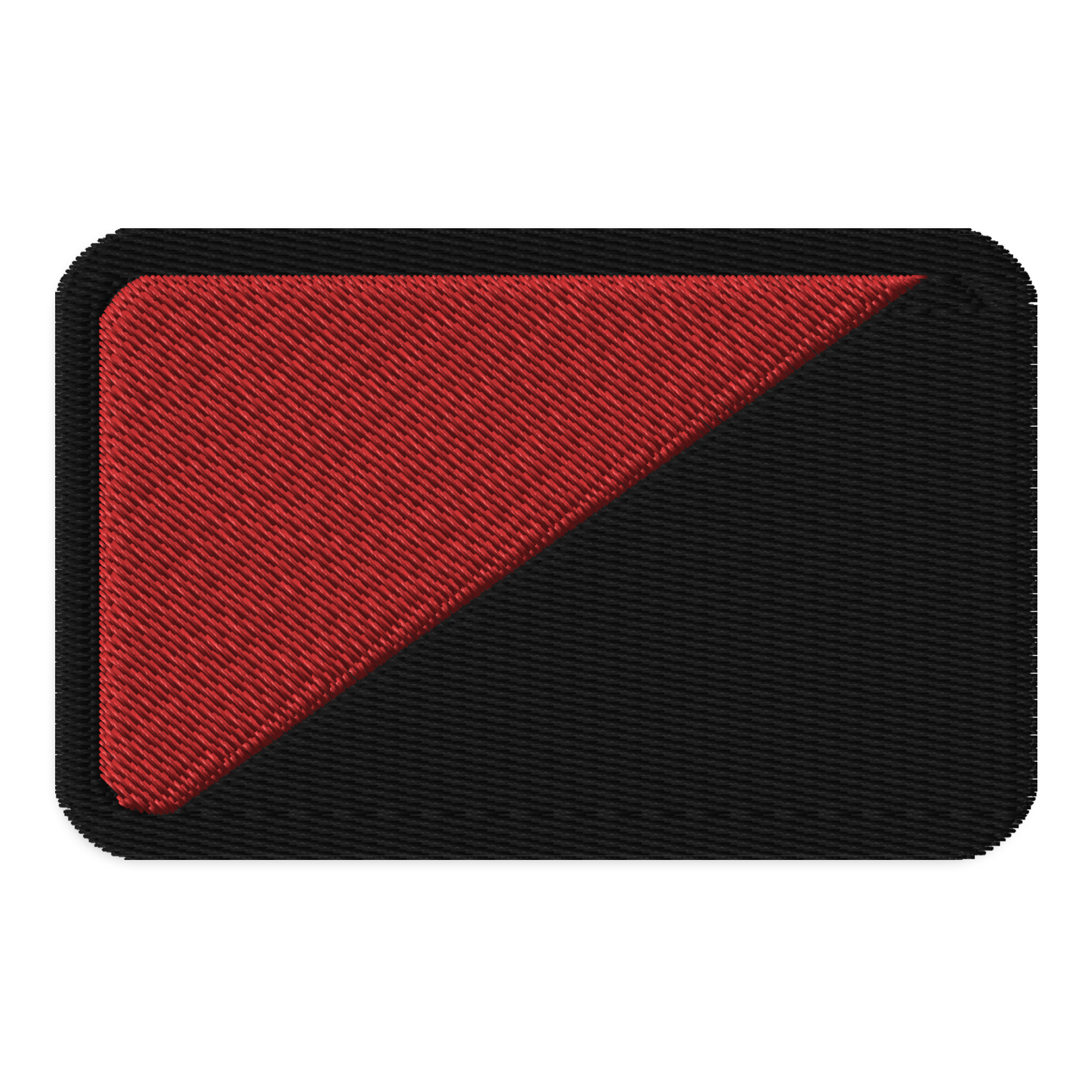 Red Edge Rectangle Patch Flag Patches: Red and Black – Red Pawn Shop