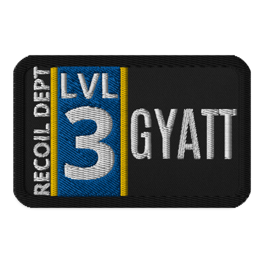 Identity Patches: Level Three Gyatt Officer, Department of Recoil