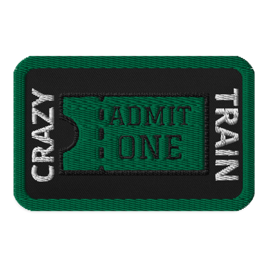 Meme Patches: Crazy Train Ticket