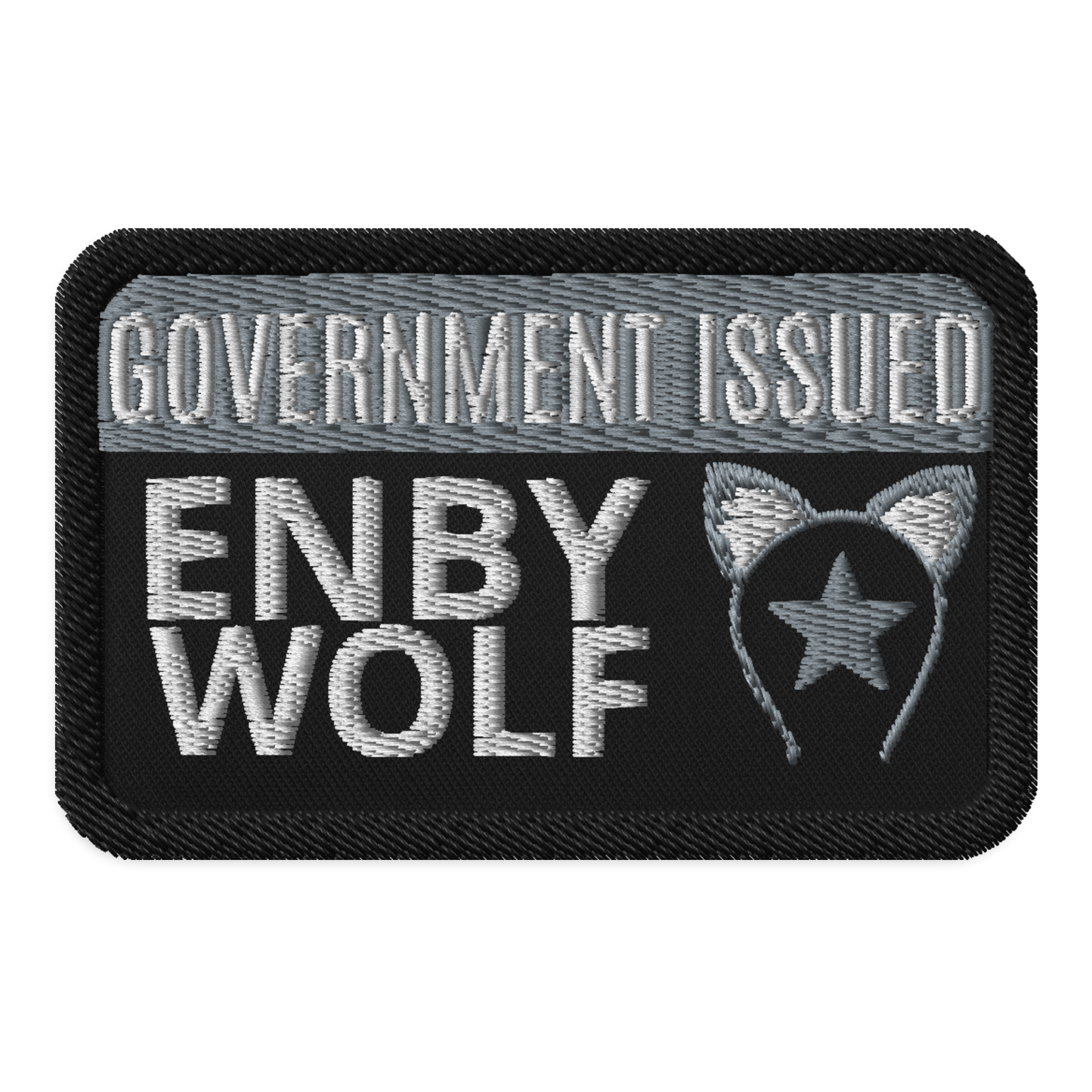 Identity Patches: G.I. Enby Wolf