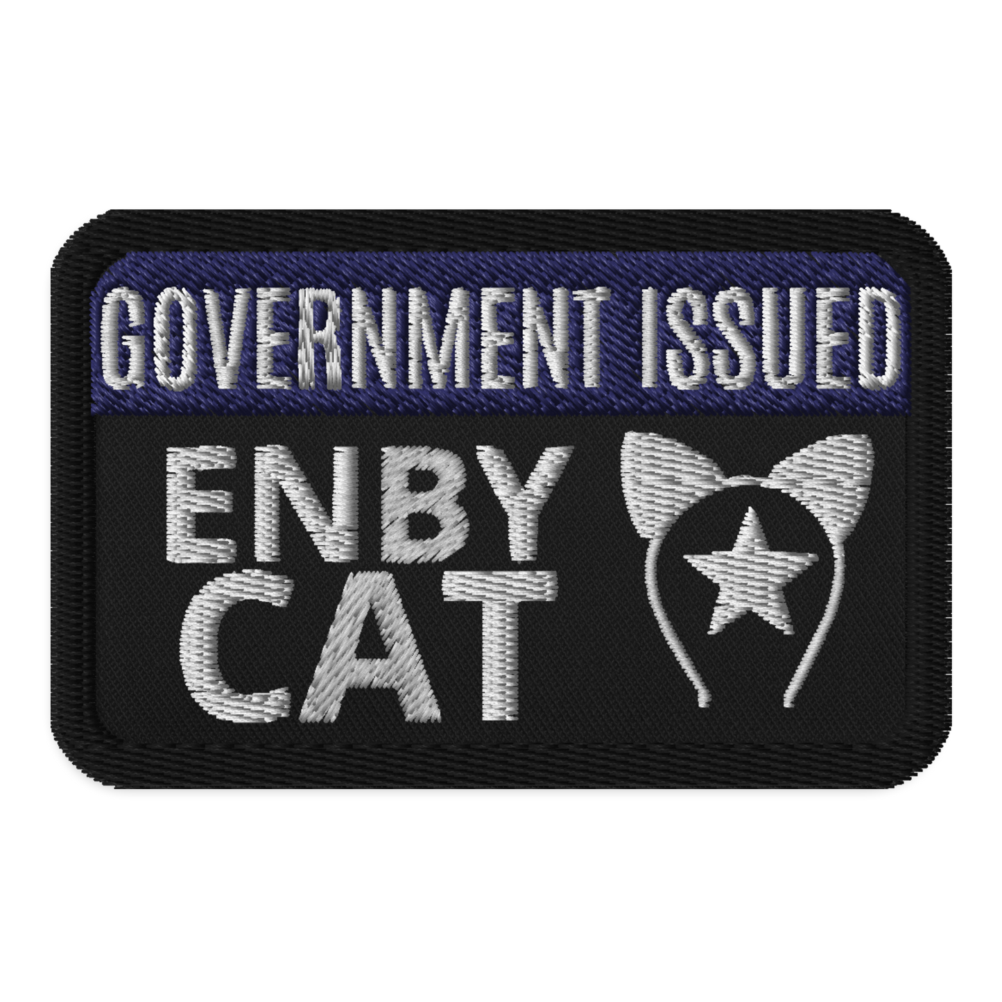 Identity Patches: G.I. Enby Cat