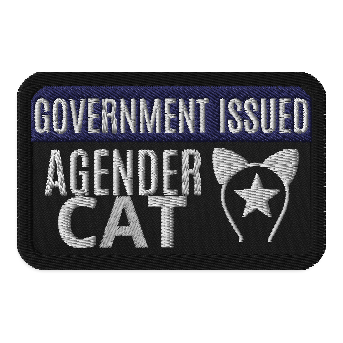 Identity Patches: G.I. Agender Cat