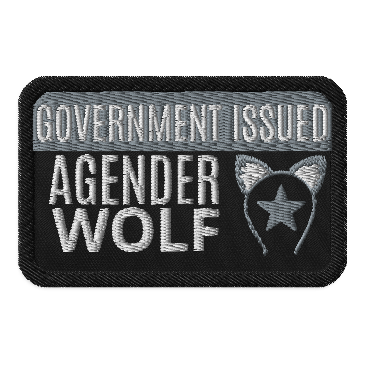 Identity Patches: G.I. Agender Wolf