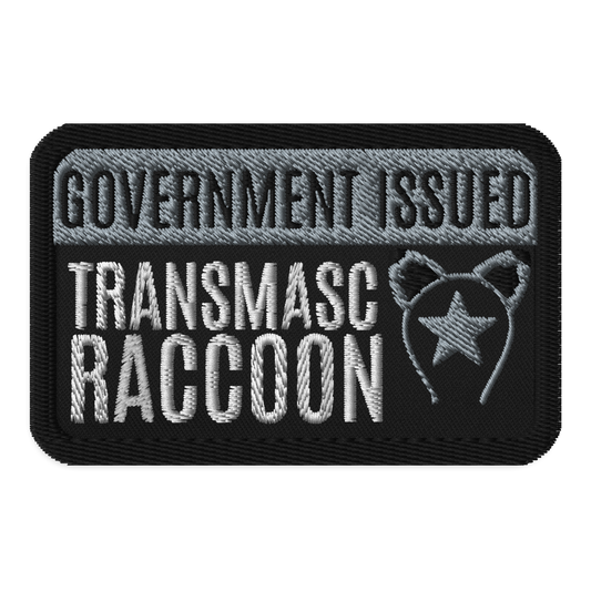 Identity Patches: G.I. Transmasc Raccoon