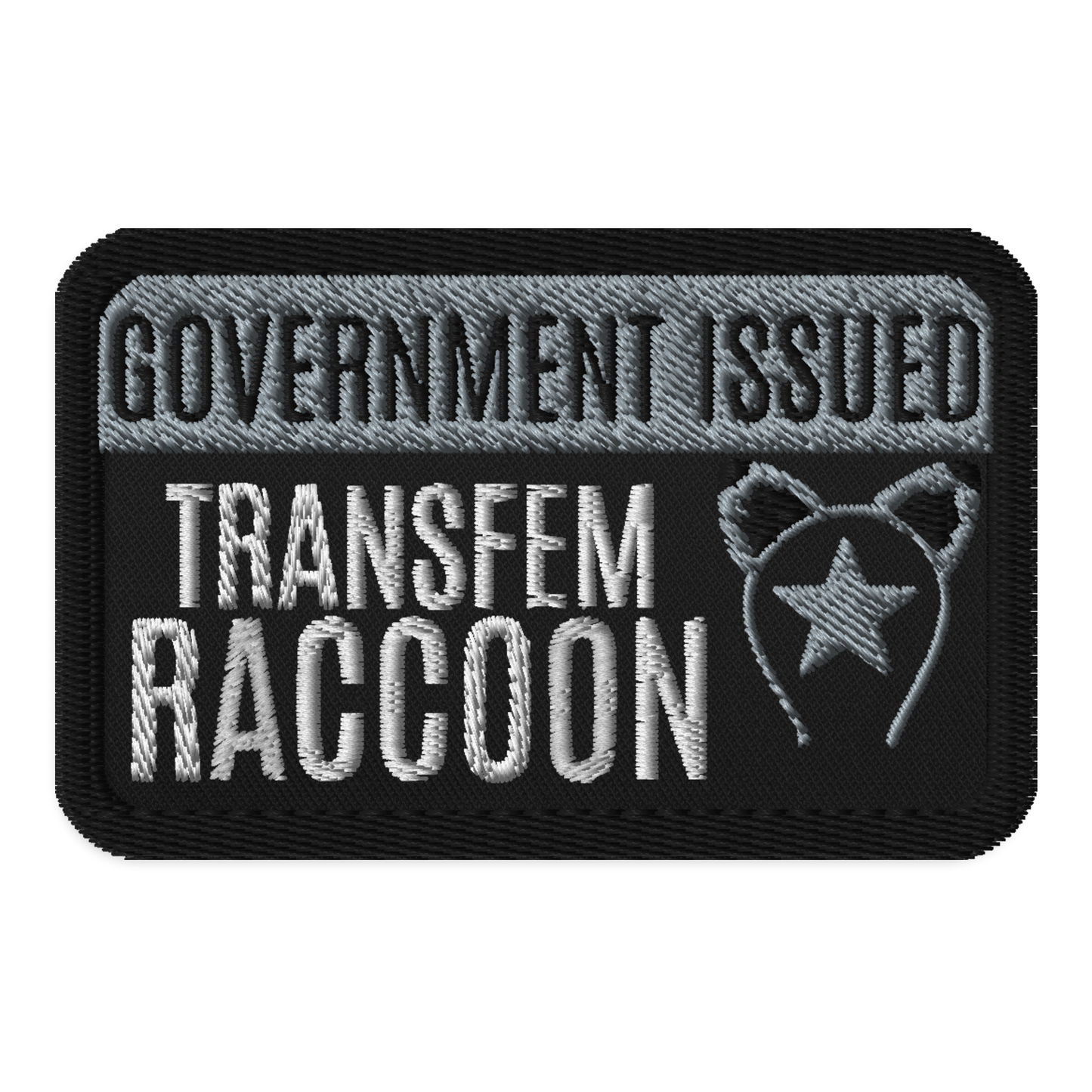 Identity Patches: G.I. Transfem Raccoon