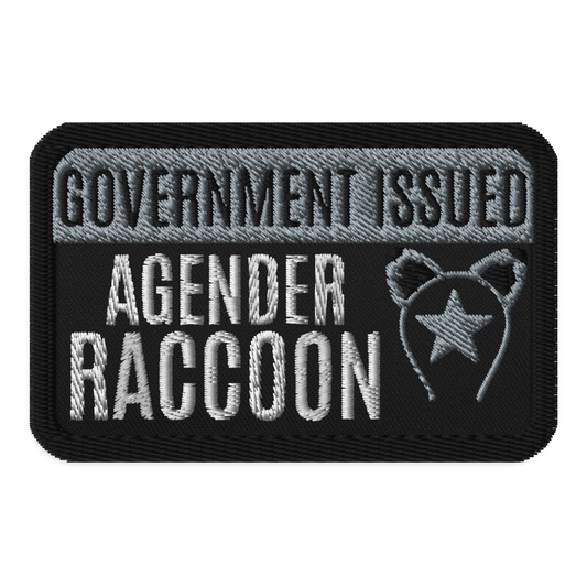 Identity Patches: G.I. Agender Raccoon