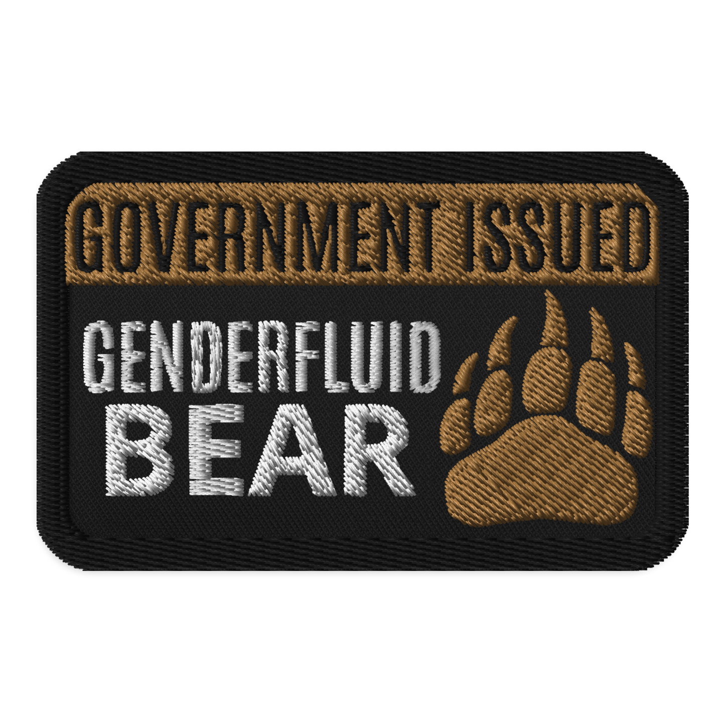 Identity Patches: G.I. Genderfluid Bear