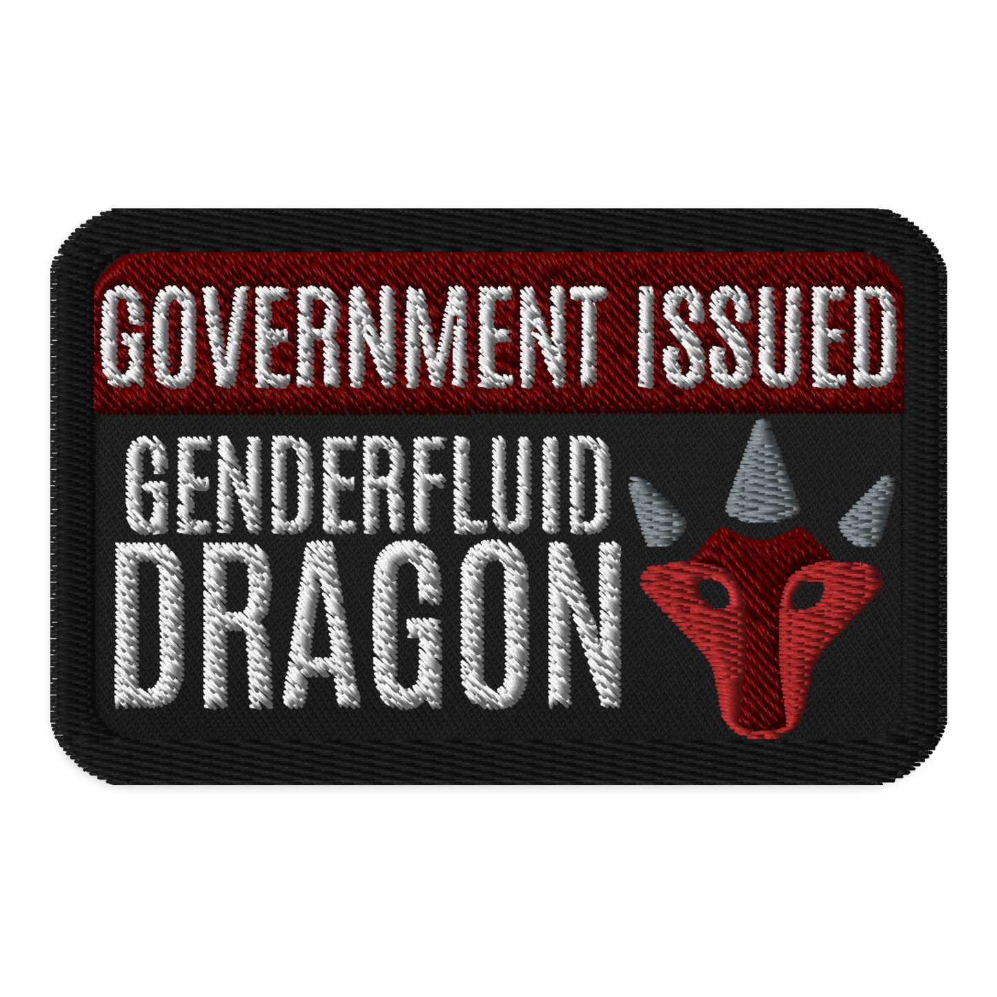 Identity Patches: G.I. Genderfluid Dragon