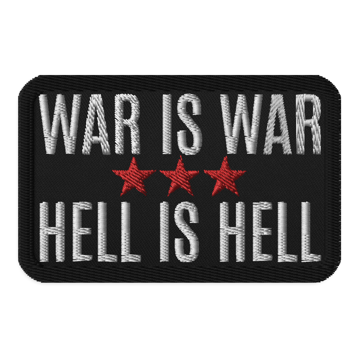 Artsy Patches: War Is Hell