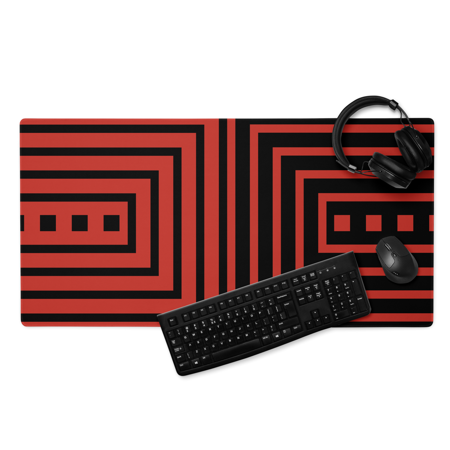 Gaming Mousepad: Red Tessellations