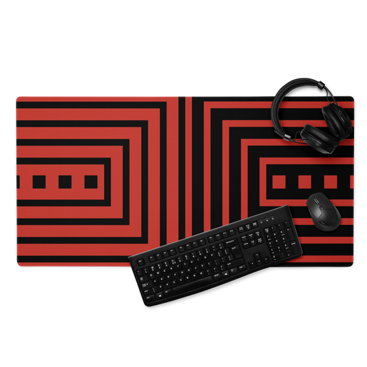 Gaming Mousepad: Red Tessellations