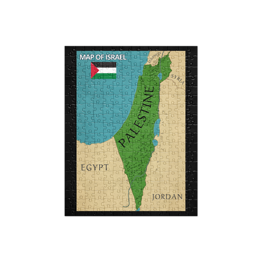 Jigsaw Puzzle: Map of Israel "Oops! All Palestine"