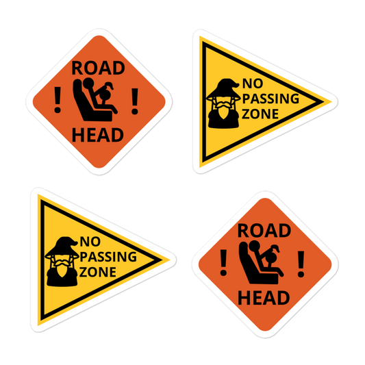 Sticker Sheets: Joke Traffic Signs