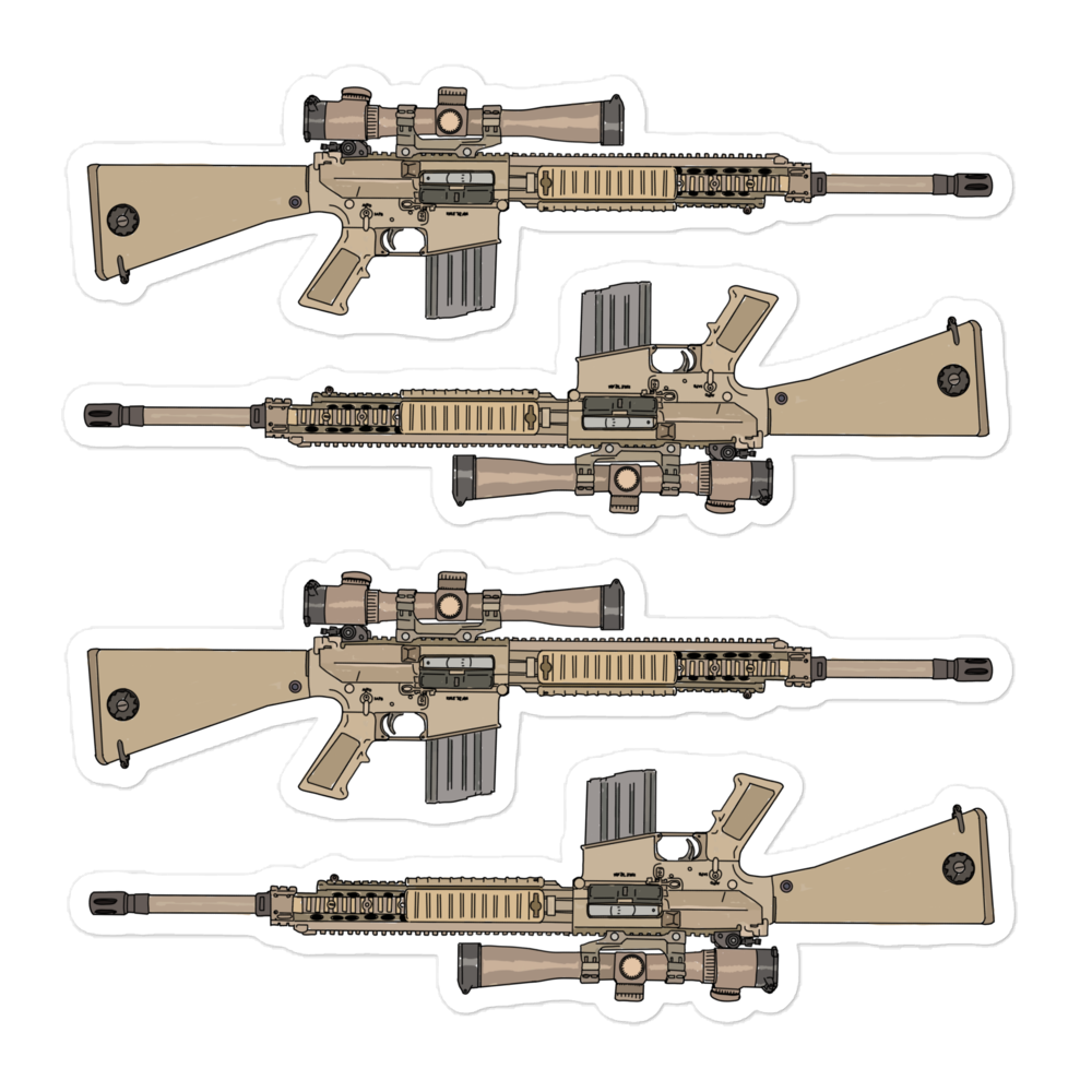 Armory Stickers: M110 SASS 4-Pack – Red Pawn Shop
