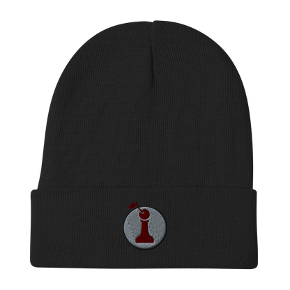 Headwear: "Red Pawn" Embroidered Beanie