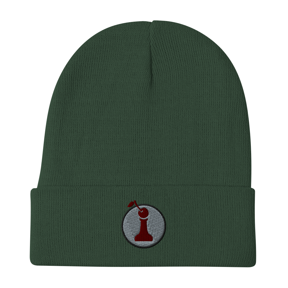 Headwear: "Red Pawn" Embroidered Beanie