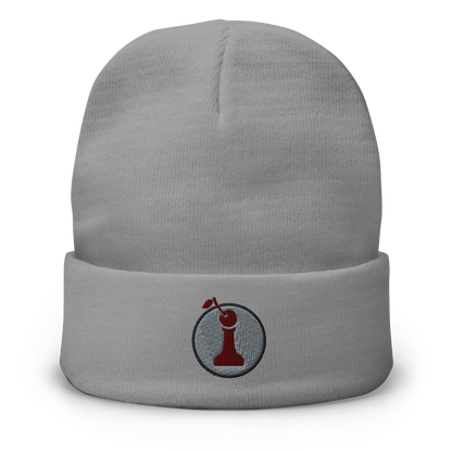 Headwear: "Red Pawn" Embroidered Beanie