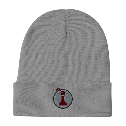 Headwear: "Red Pawn" Embroidered Beanie