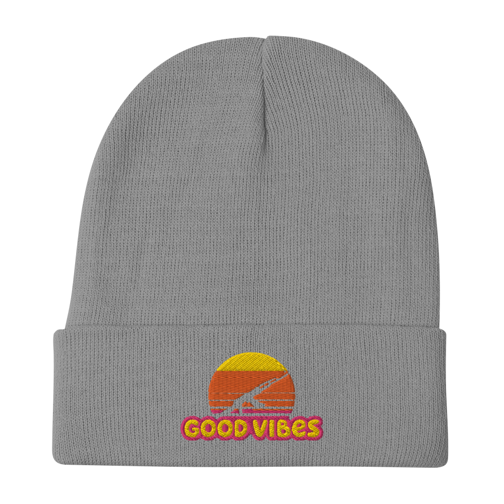 Headwear: "Good Vibes" Embroidered Beanie