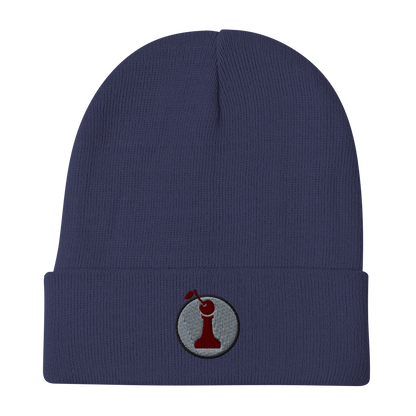 Headwear: "Red Pawn" Embroidered Beanie