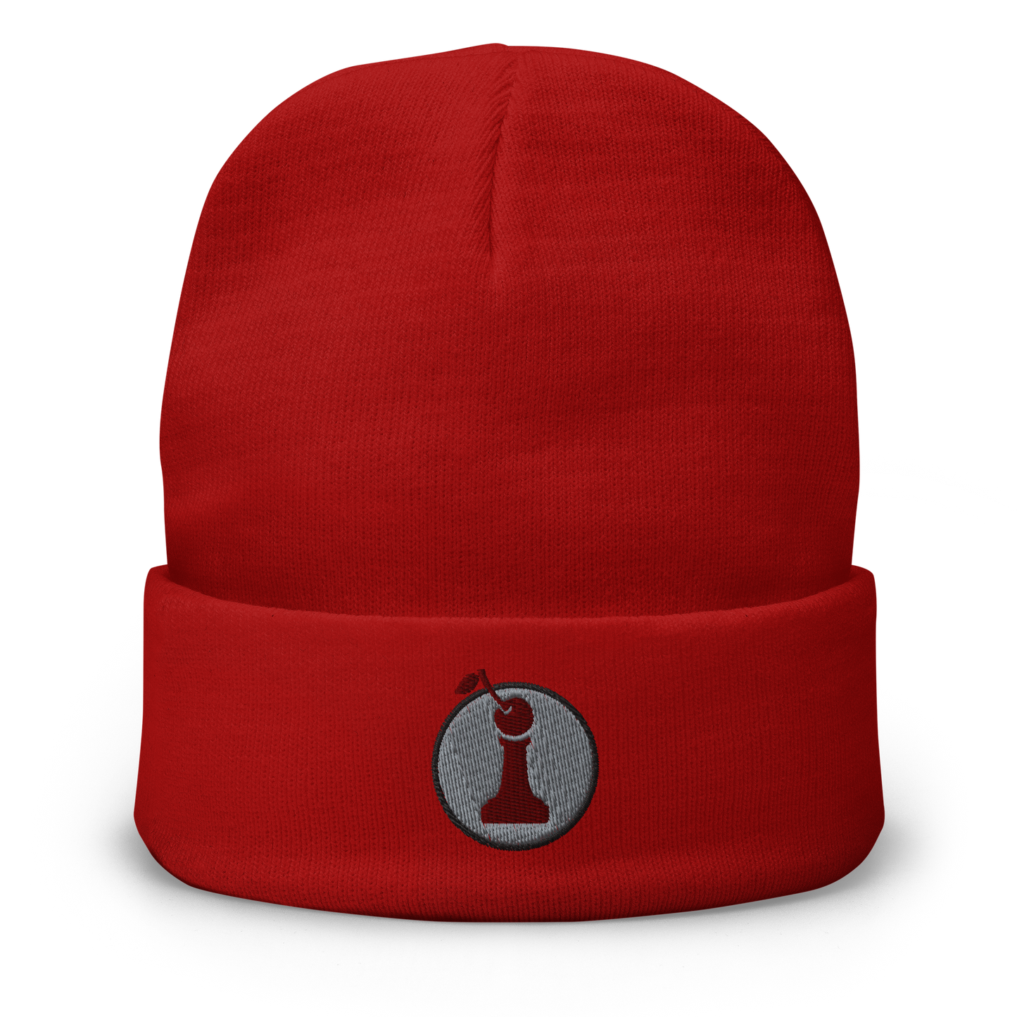 Headwear: "Red Pawn" Embroidered Beanie