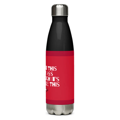 Drinkware: "Warning Label" Steel Bottle