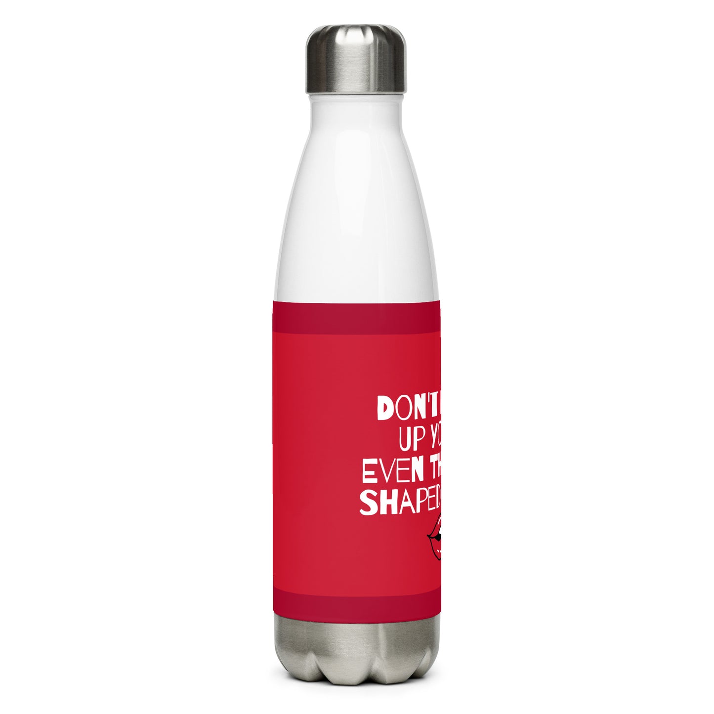 Drinkware: "Warning Label" Steel Bottle