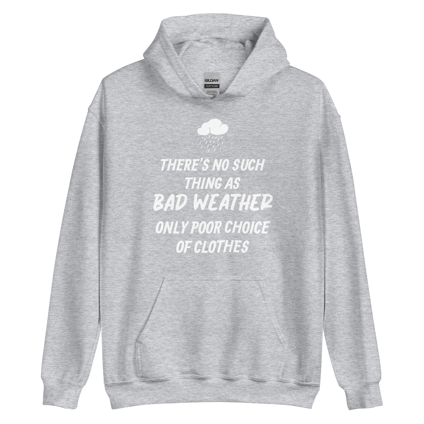 Unisex Hooded Top: Bad Weather